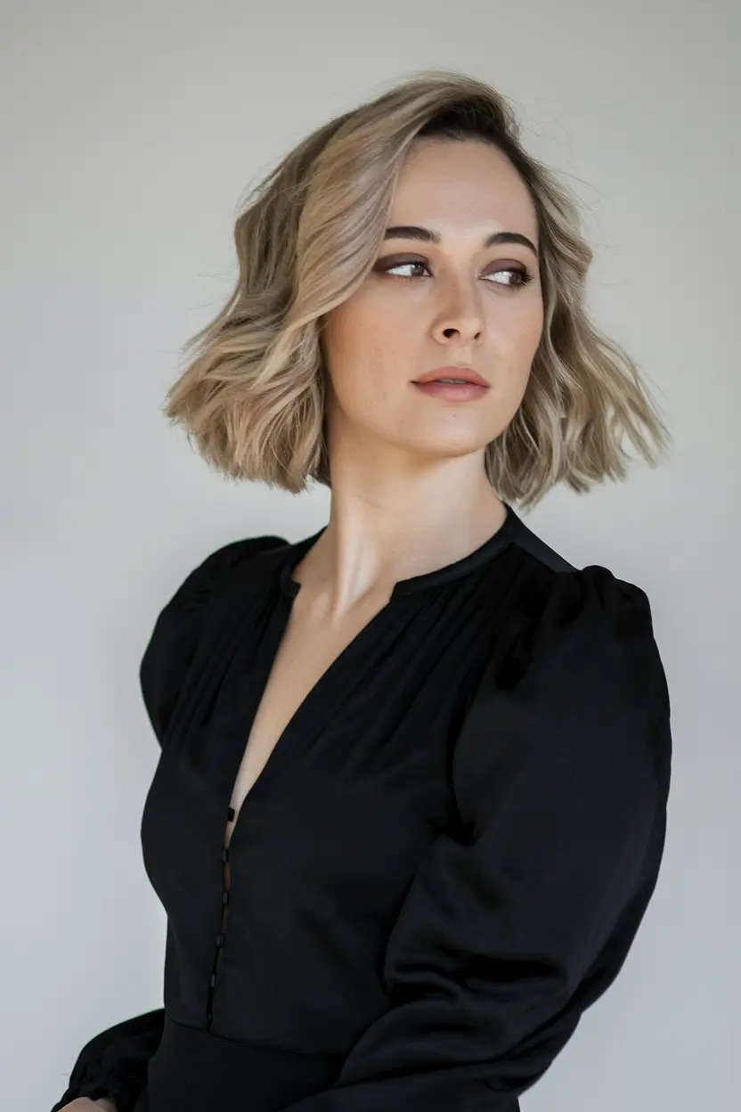 short haircut for fall 2025 Refined Platinum Bob with Airy Volume