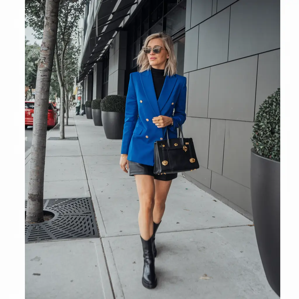 fall work outfits for women boots Bold Blazer Energy for Cool Girls