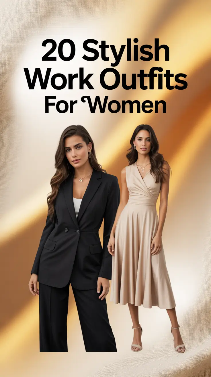 Stylish Work Outfits for Women 2025 That Feel Chic, Comfortable, and Office-Ready
