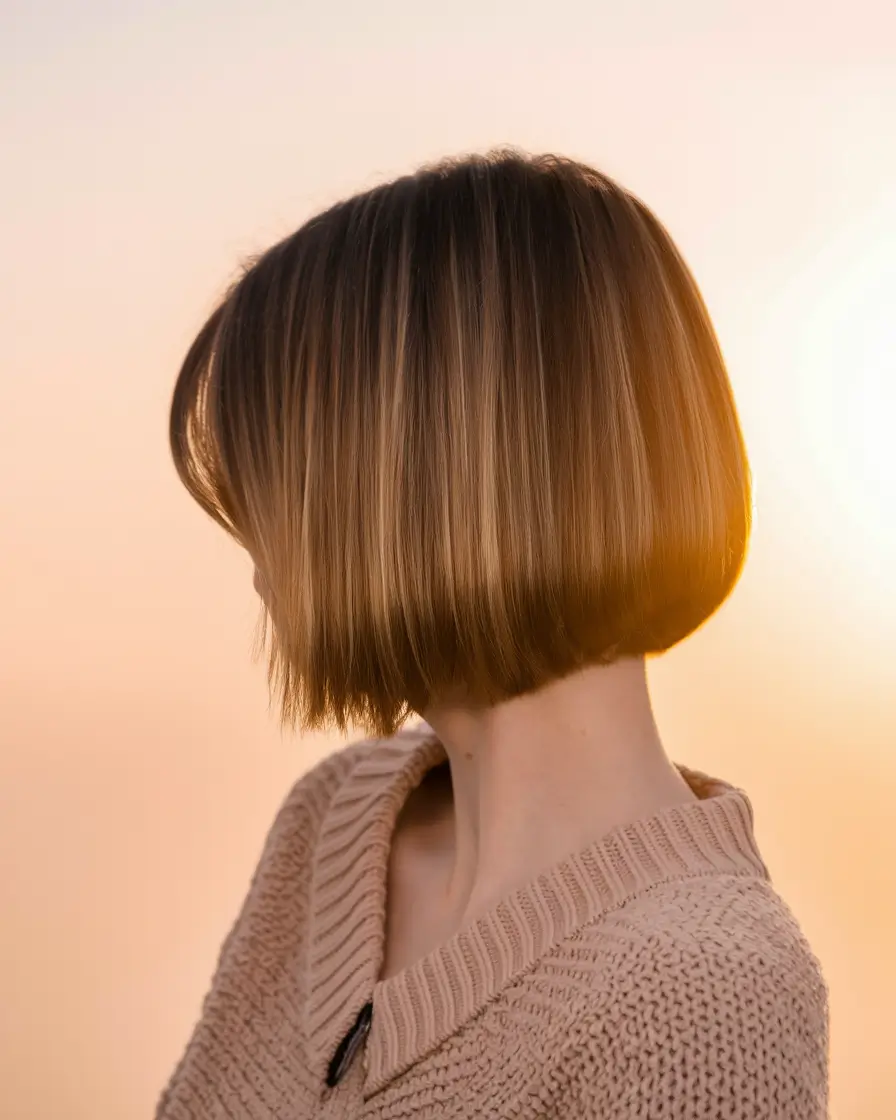 fall bob hairstyles blonde 2025 Golden-Toned Mushroom Bob