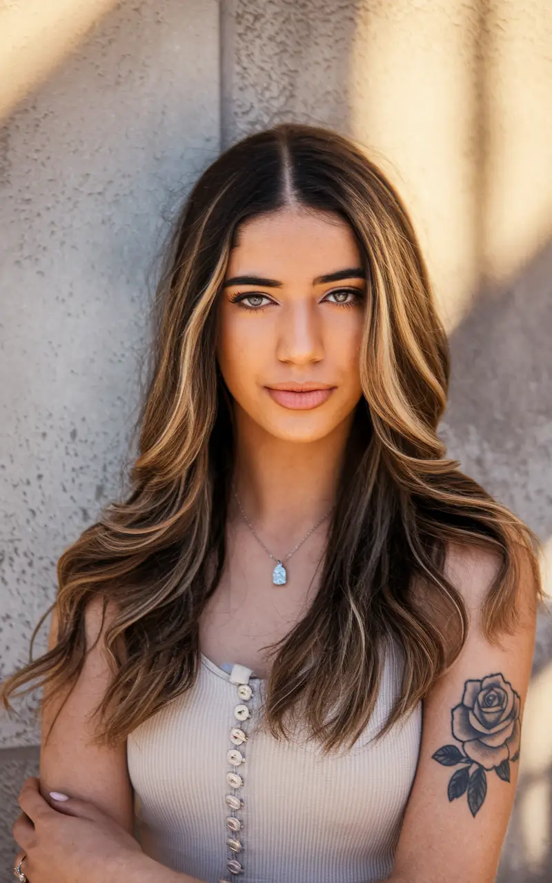 fall brunette hair color balayage 2025