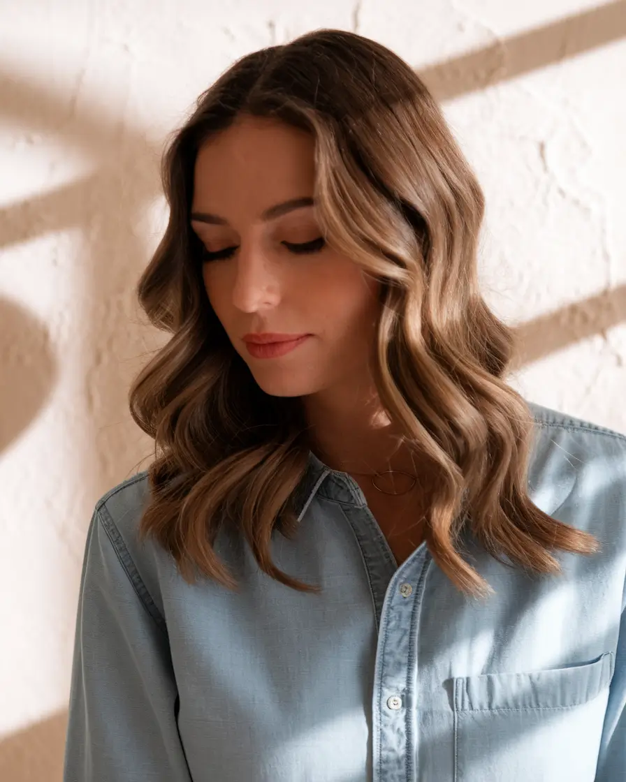 fall brunette hair color balayage medium