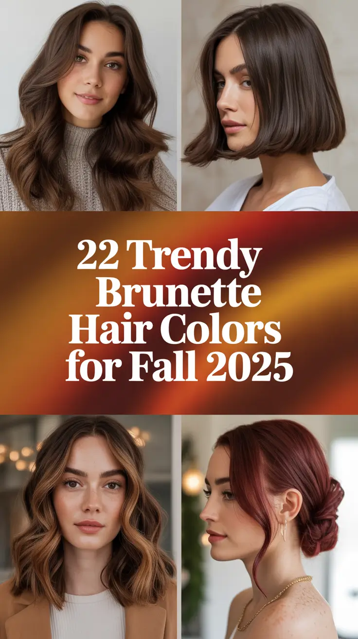 Trendy Brunette Hair Colors for Fall 2025: Fresh Balayage Looks to Embrace the Season