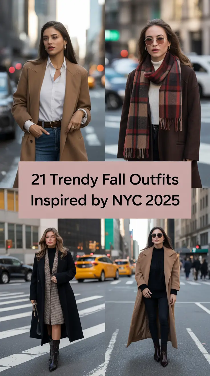 Trendy Fall Outfits Inspired by NYC 2025: Aesthetic Street Style Ideas for Women