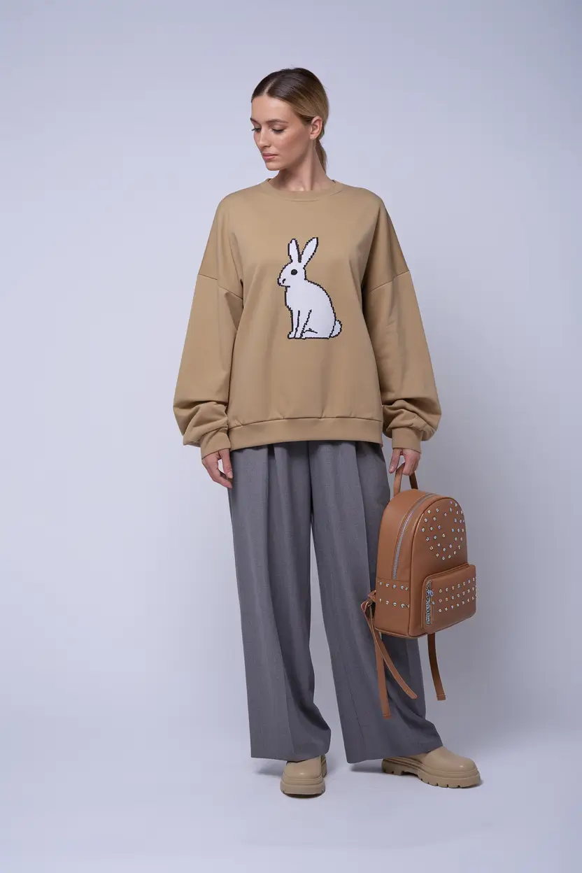 fall outfits casual Playful Prints on an Oversized Canvas