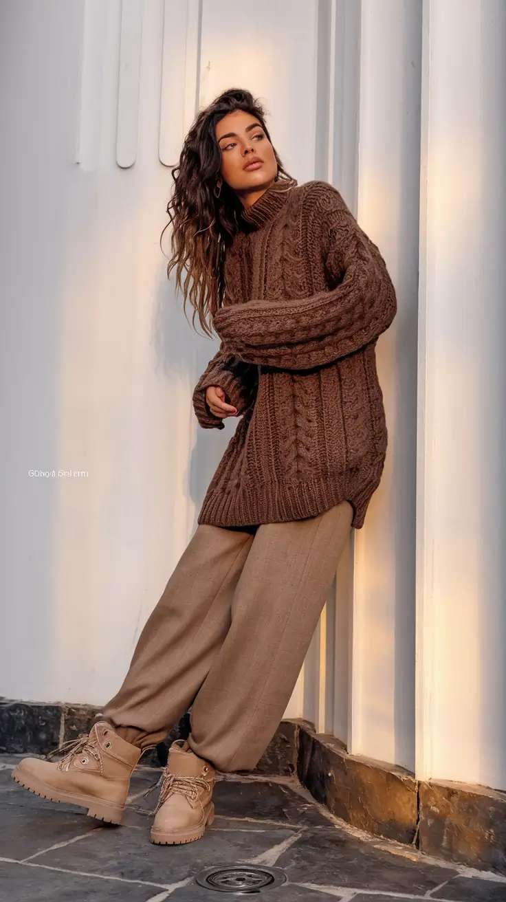 fall outfits women 2025 Monochrome Layers With a Western Edge