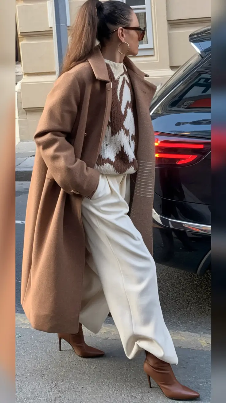 fall outfits casual Rich Cocoa Layers with Tailored Ease