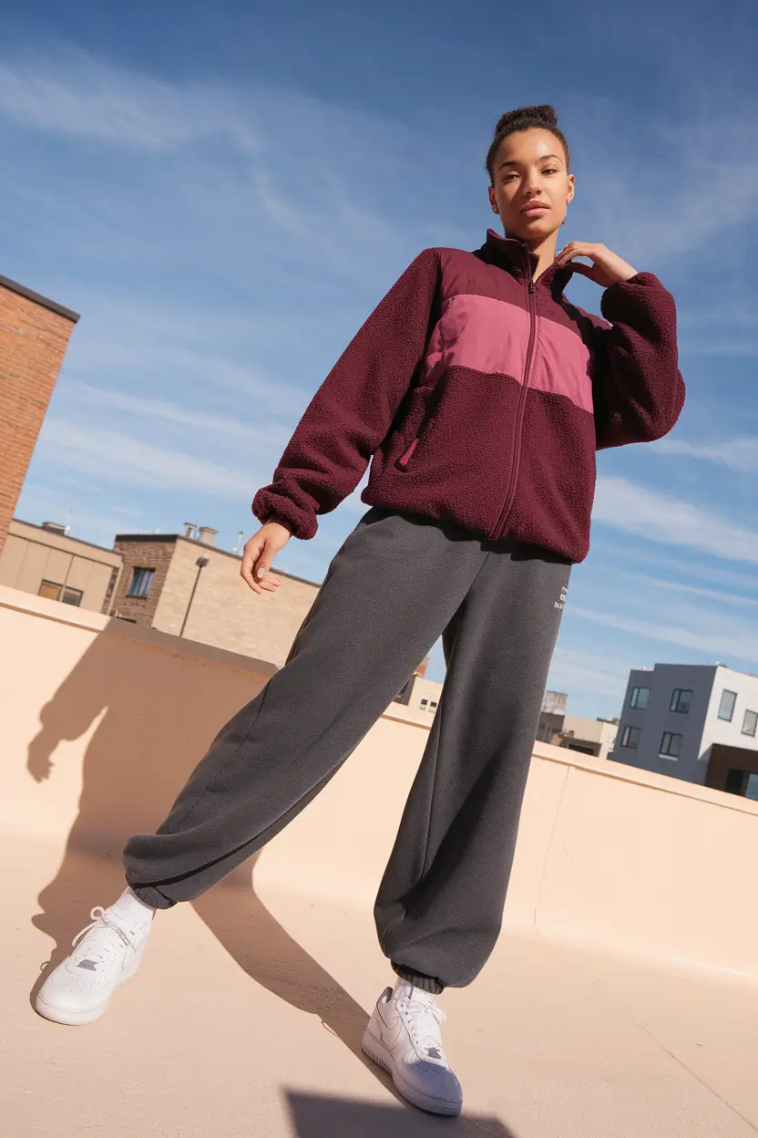 fall outfits for school Sporty Layers with a 90s Spirit