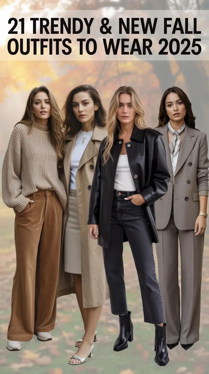 Trendy & New Fall Outfits to Wear 2025: Aesthetic Style Ideas for Every Woman