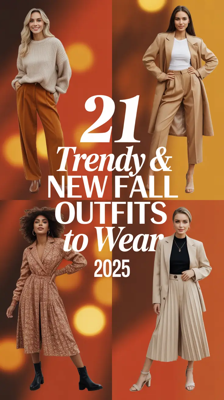 Trendy & New Fall Outfits to Wear 2025: Aesthetic Style Ideas for Every Woman