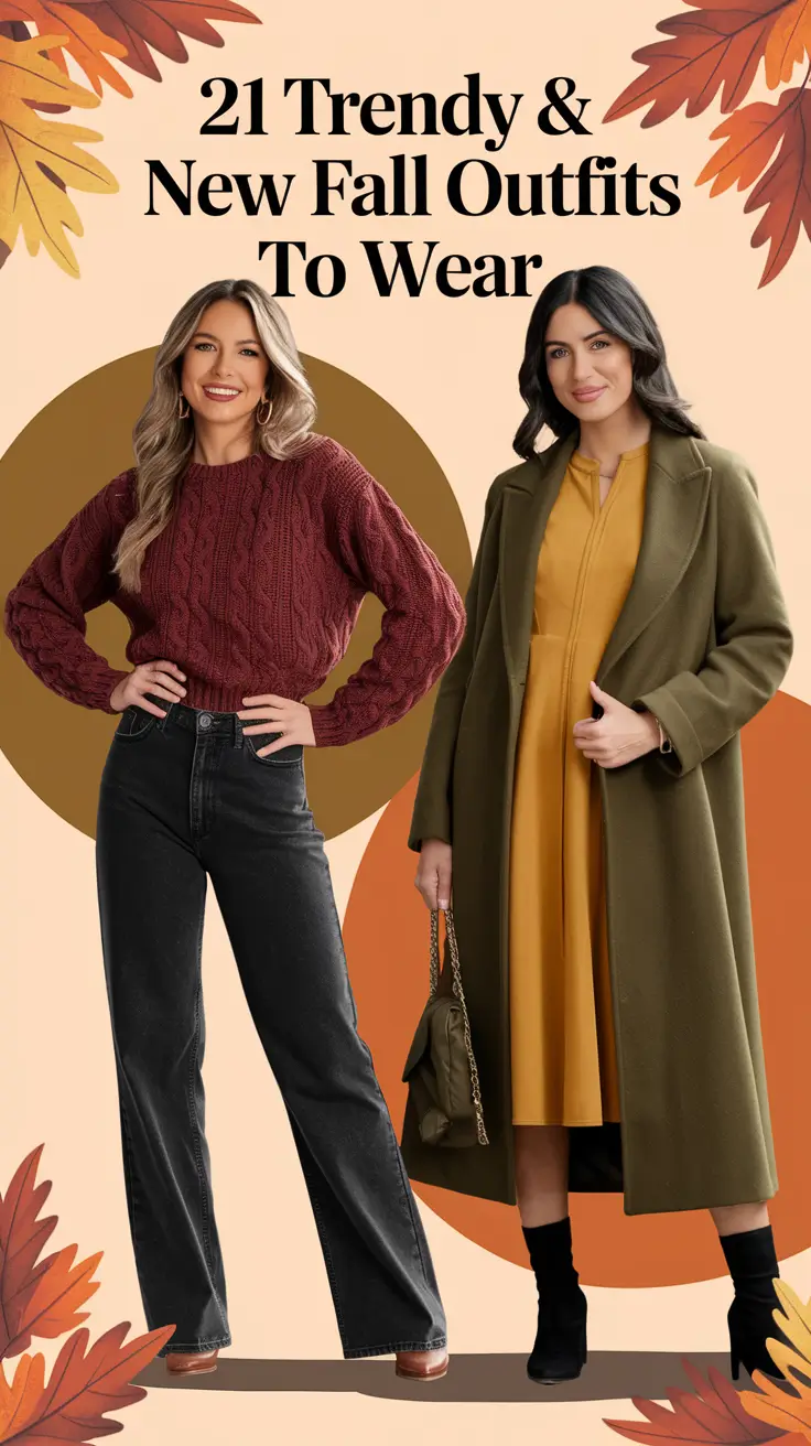 Trendy & New Fall Outfits to Wear 2025: Aesthetic Style Ideas for Every Woman