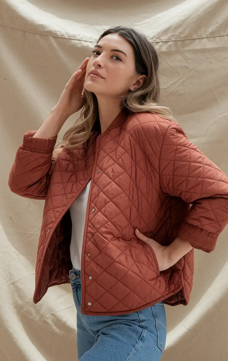 warm fall outfits aesthetic Rust-Toned Ease with Denim Anchors