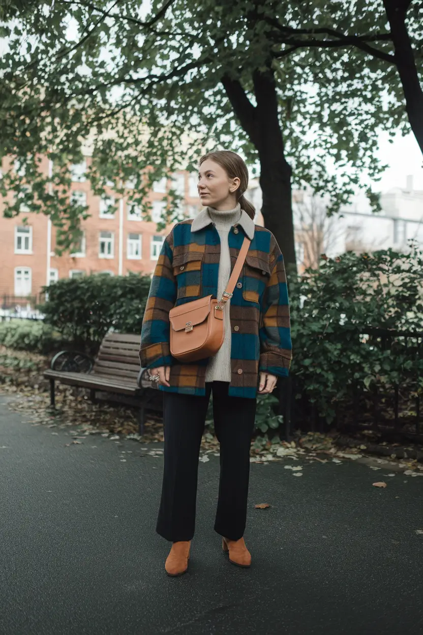 warm fall outfits work Cozy Cabin Vibes in Urban Layers