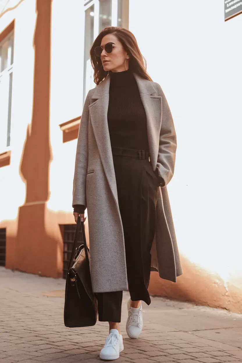 warm fall outfits women The Soft Power of Monochrome Layers