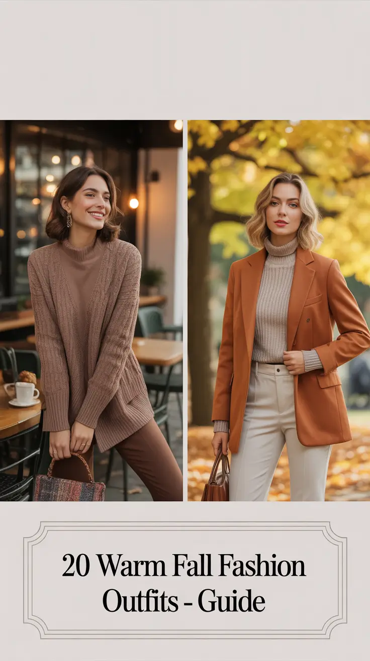 Warm Fall Fashion Outfits – 2025 Guide: Cozy, Casual & Chic Ideas for Every Woman