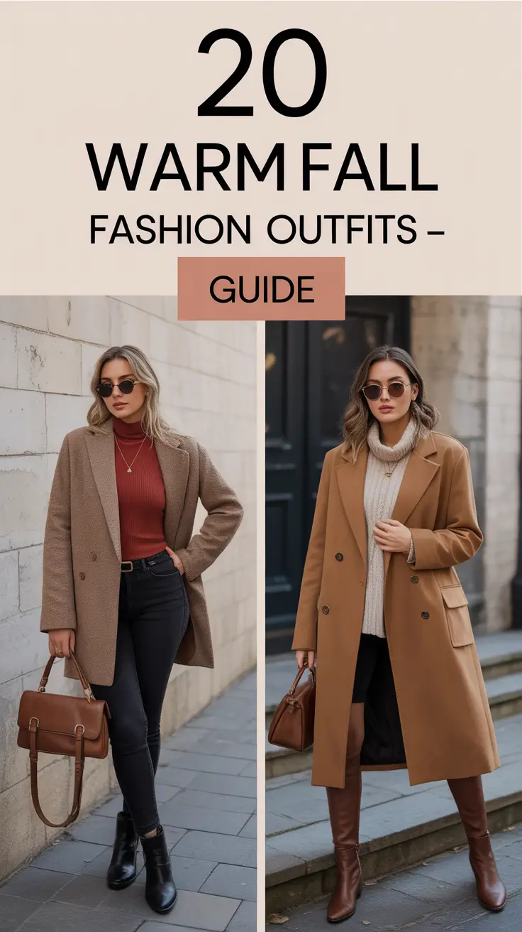 Warm Fall Fashion Outfits – 2025 Guide: Cozy, Casual & Chic Ideas for Every Woman