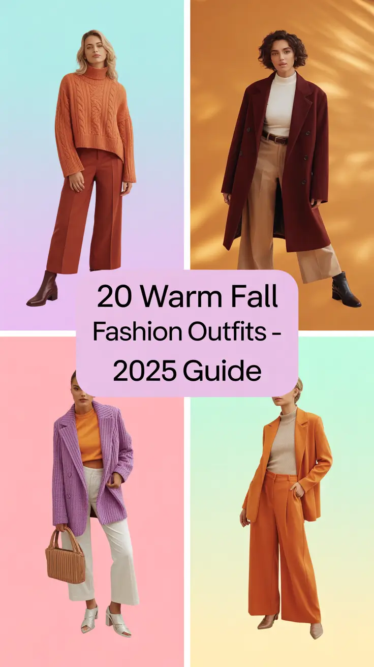 Warm Fall Fashion Outfits – 2025 Guide: Cozy, Casual & Chic Ideas for Every Woman
