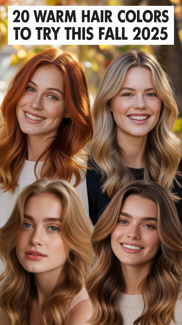 Warm Hair Colors to Try This Fall 2025: Rich, Radiant Looks to Fall in Love With
