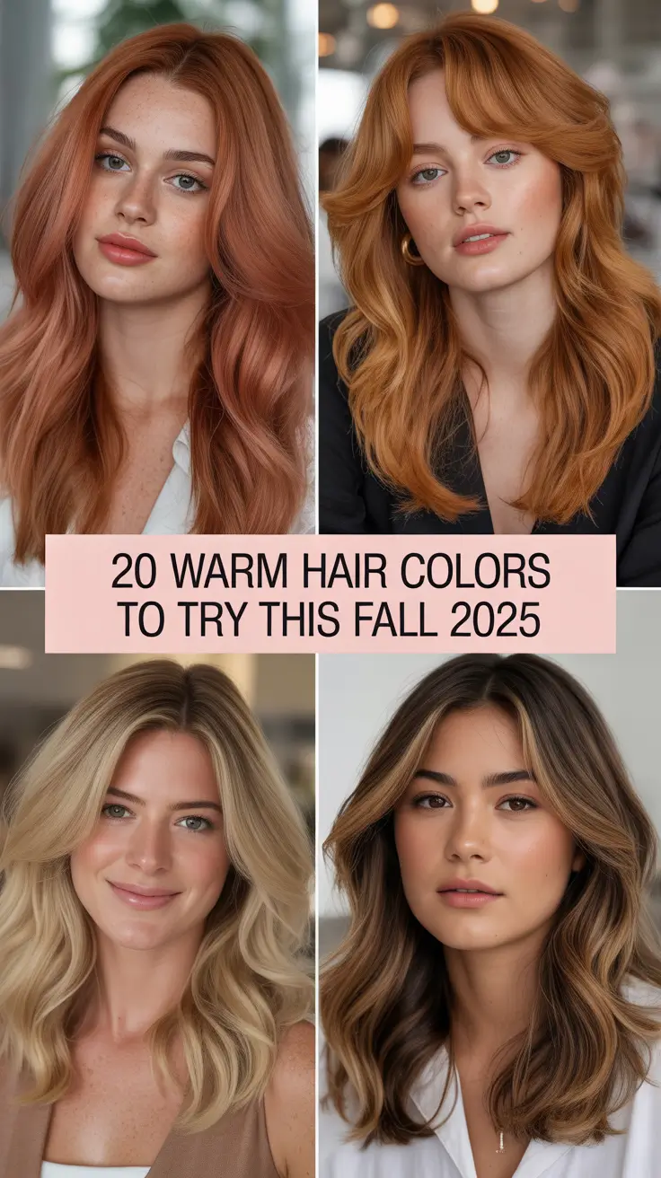 Warm Hair Colors to Try This Fall 2025: Rich, Radiant Looks to Fall in Love With