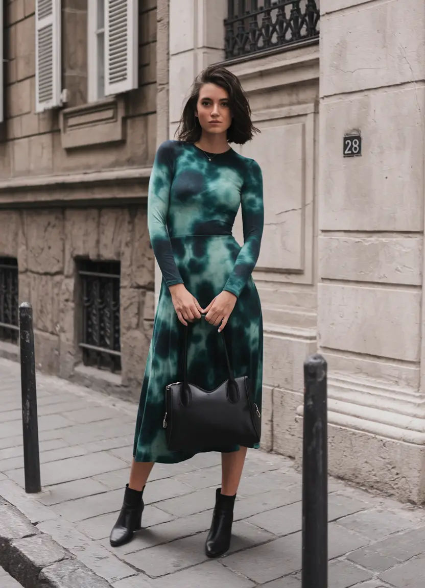 october wedding guest outfits cocktail Cool Girl Vibes in Moody Tie-Dye