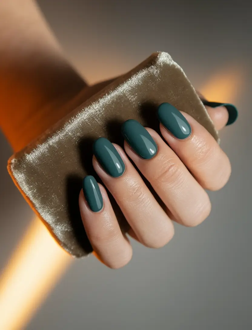 autumn nails colorful Velvet Pine Allure