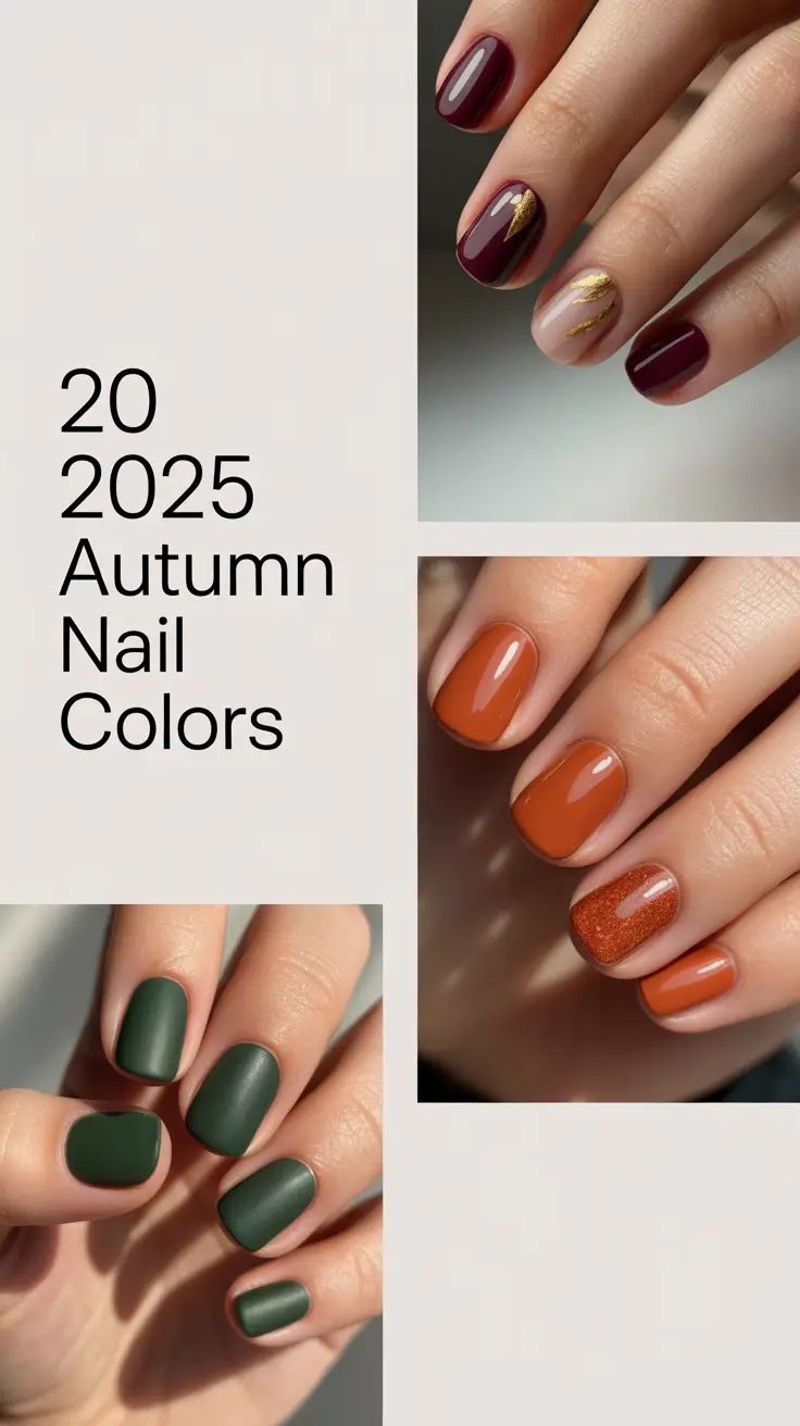 2025 Autumn Nail Colors: Fall Shades and Burgundy Ideas You’ll Love