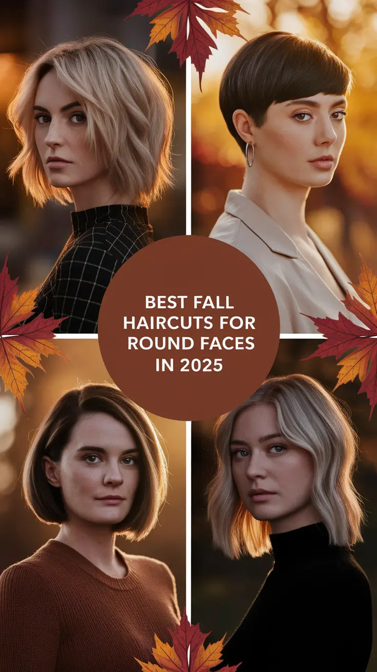 Best Fall Haircuts for Round Faces in 2025: From Short and Chic to Long and Layered