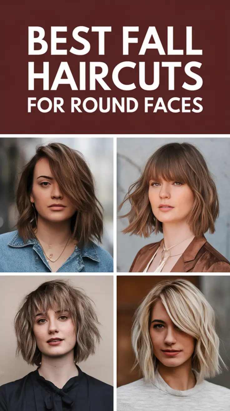 Best Fall Haircuts for Round Faces in 2025: From Short and Chic to Long and Layered