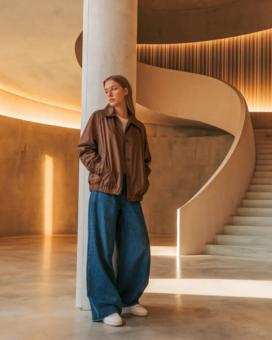 fall outfits for school Retro Layers Meet Modern Chill