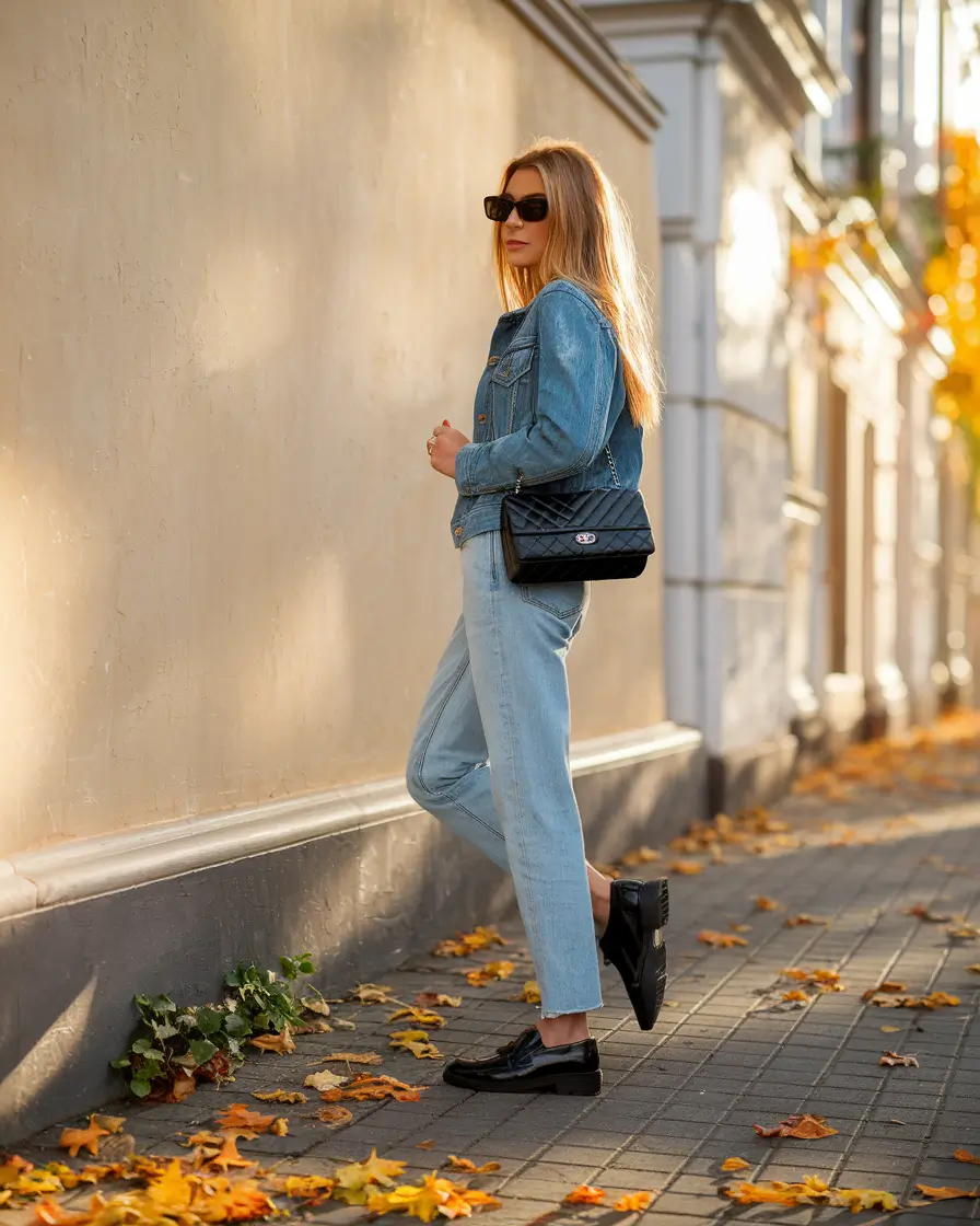 fall outfits for school Denim on Denim, But Make It Preppy