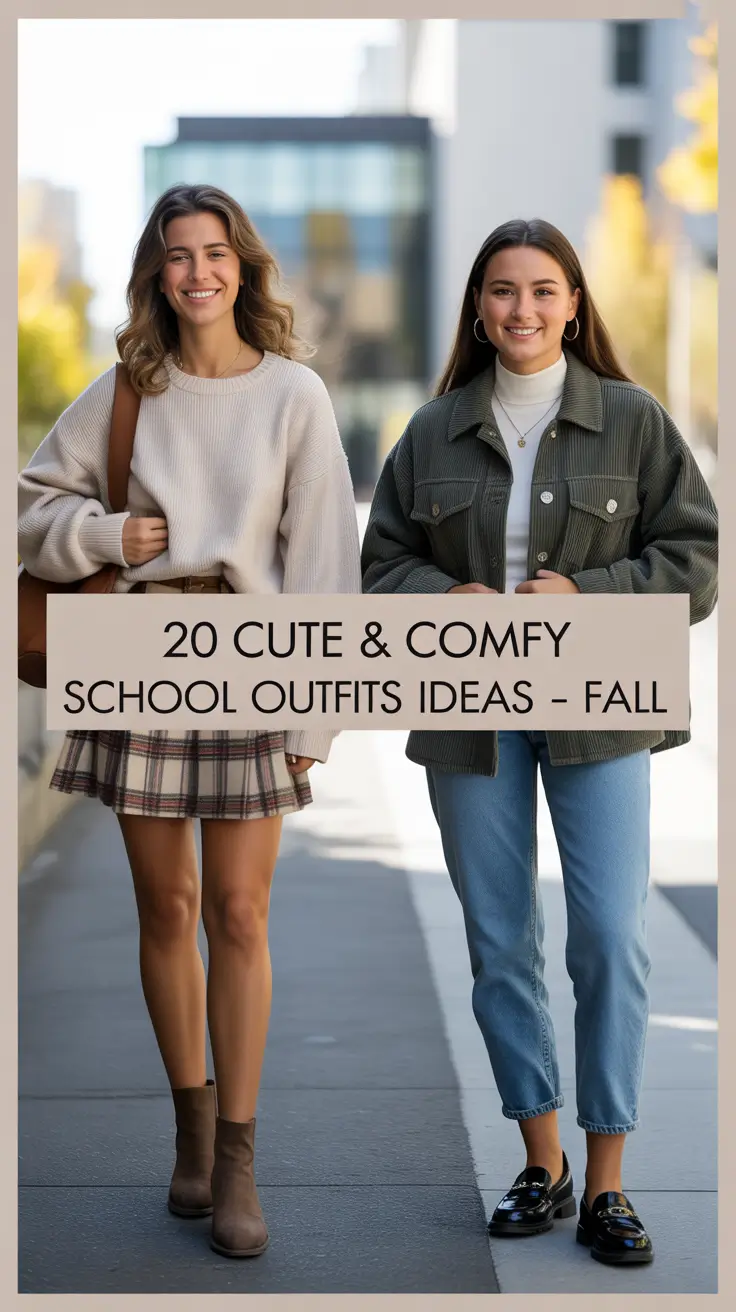 Cute & Comfy School Outfits Ideas for Fall 2025: Casual Looks for Teens Who Love Style and Comfort