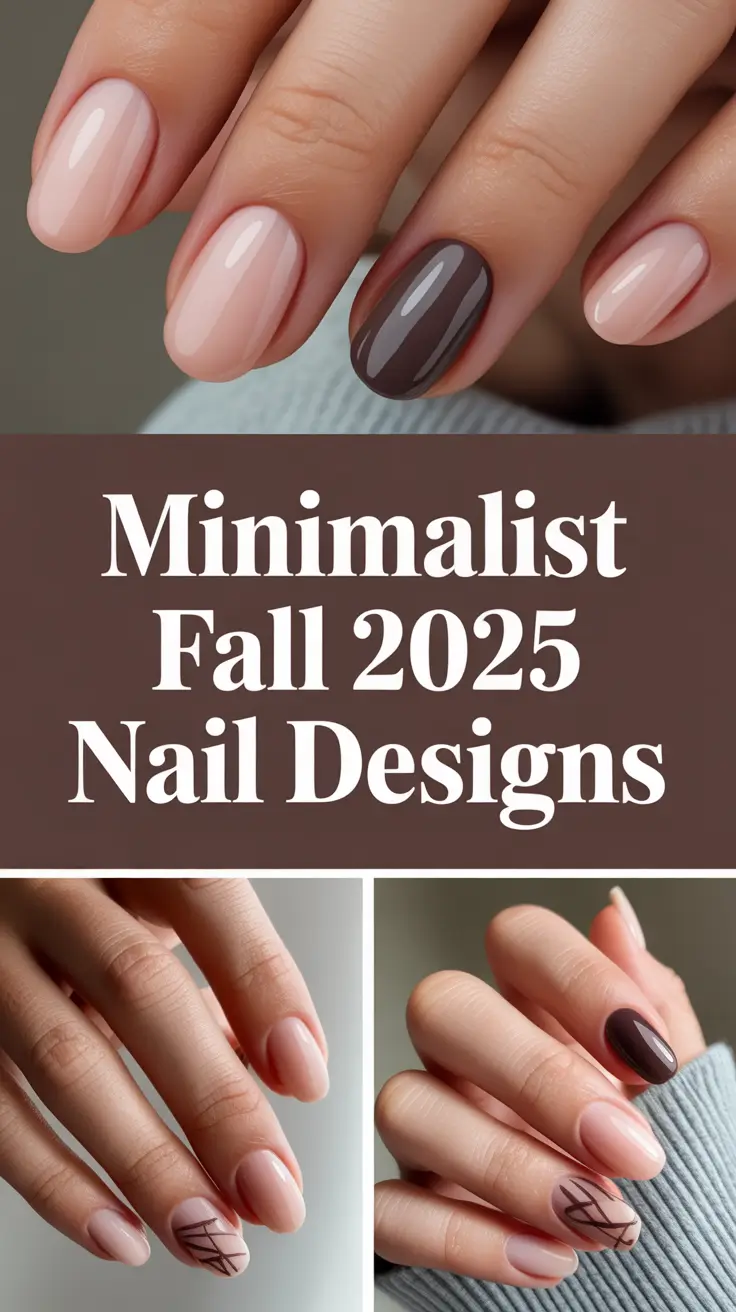 Minimalist Fall 2025 Nail Designs That Are Too Cute to Miss This Season