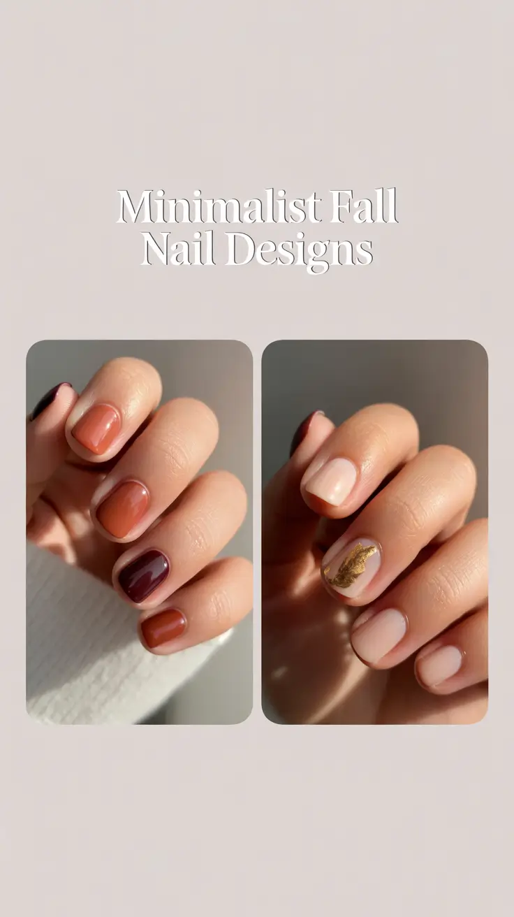 Minimalist Fall 2025 Nail Designs That Are Too Cute to Miss This Season