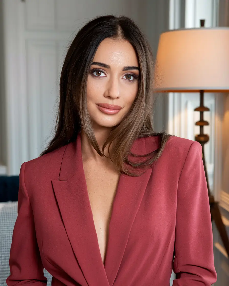 New haircuts - September 2025 ideas Sleek Espresso Layers With Subtle Balayage