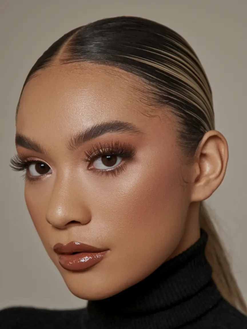 New haircuts - September 2025 ideas Glass-Sleek Middle-Part Ponytail