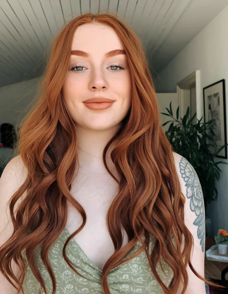 New haircuts - September 2025 ideas Soft Ginger Mermaid Waves