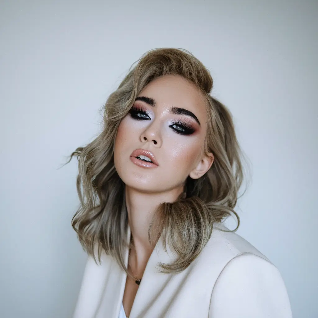 september hair color ideas blonde Champagne Blonde Glamour Waves