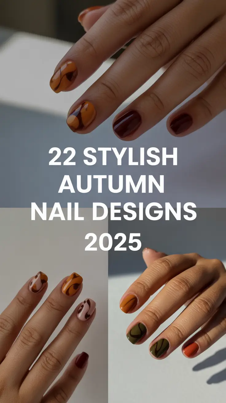 Stylish Autumn Nail Designs 2025: The Most Inspiring Ideas for Fall Colors and Shapes