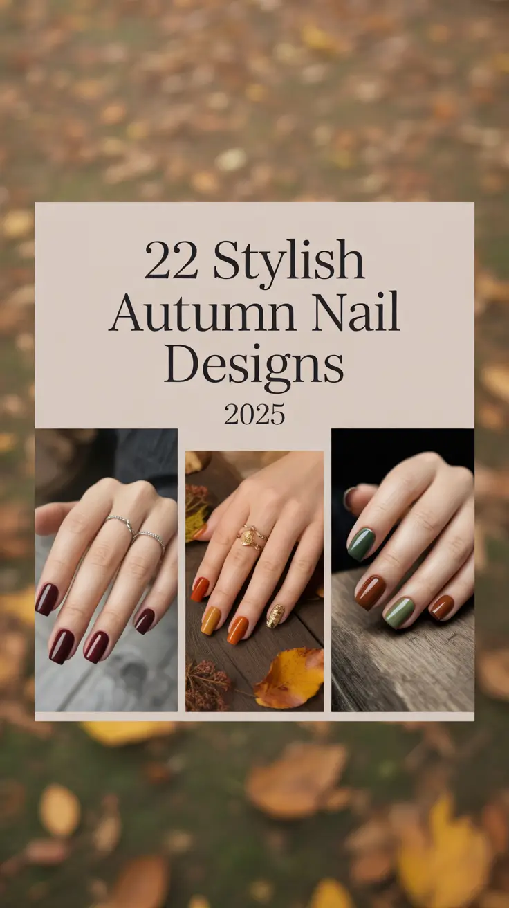 Stylish Autumn Nail Designs 2025: The Most Inspiring Ideas for Fall Colors and Shapes