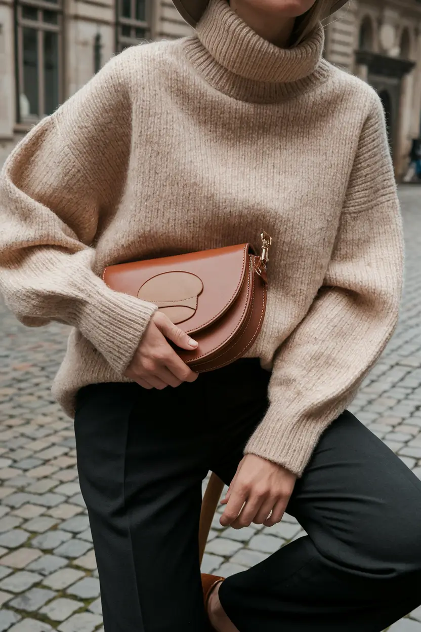 fall sweater outfits work Timeless Neutrals in a City Moment