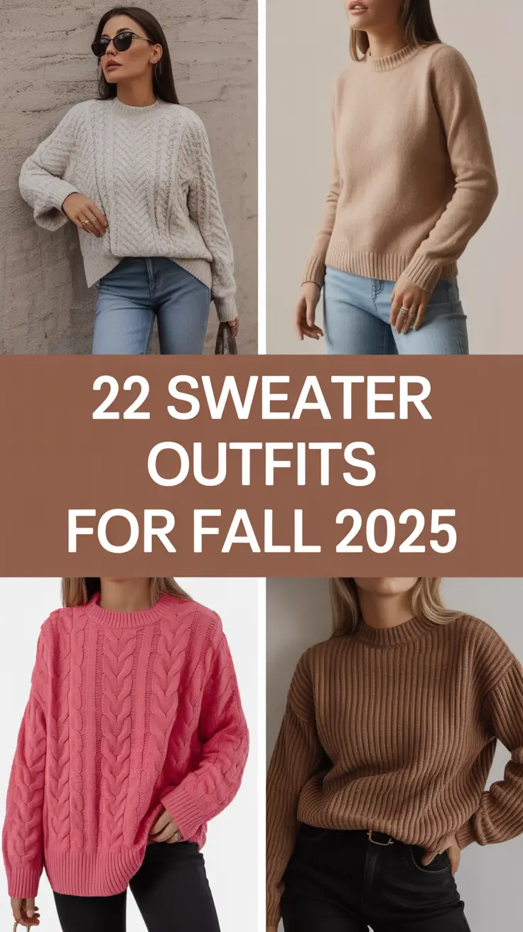Sweater Outfits for Fall 2025 That Are Actually Wearable and Cute