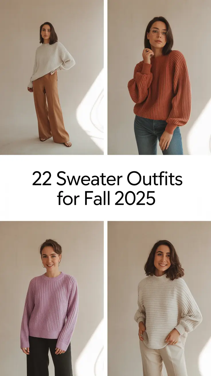 Sweater Outfits for Fall 2025 That Are Actually Wearable and Cute