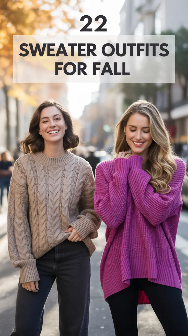 Sweater Outfits for Fall 2025 That Are Actually Wearable and Cute